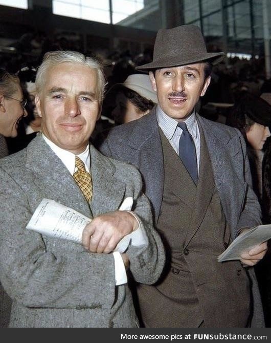 Charlie Chaplin and Walt Disney