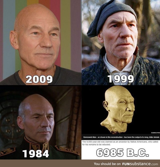 As a follow-up in my sir patrick stewart series, I present evidence of his immortality