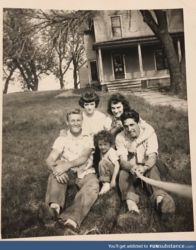 Turns out my grandpa invented the selfie stick in the late 40s