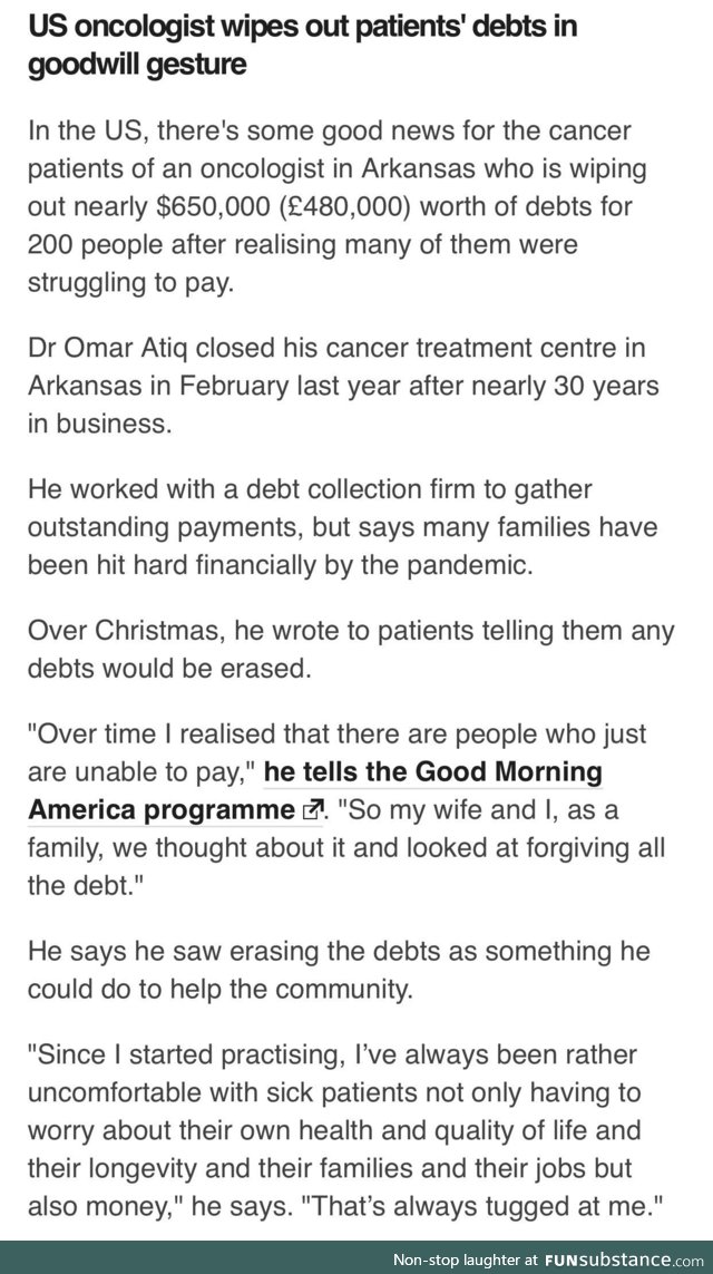 Dr. Omar Atiq, Oncologist extraordinar, to the rescue