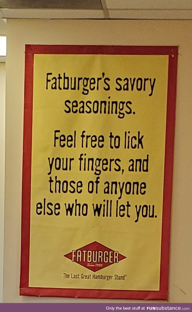 Fat Burger advertising not aging well in 2020