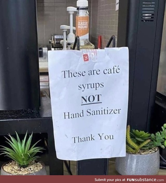 Forbidden hand sanitizer