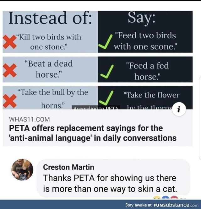 PETA at it again