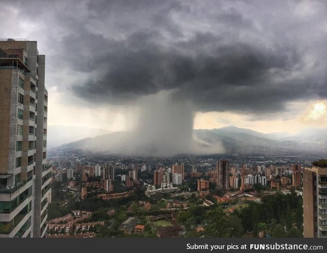 Yesterday's Rainstorm in Medellin, Colombia