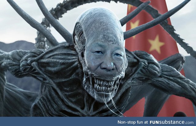Not banned in China, yet. The Xi-nomorph!