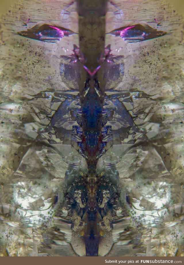 This mirrored photo of a gemstone