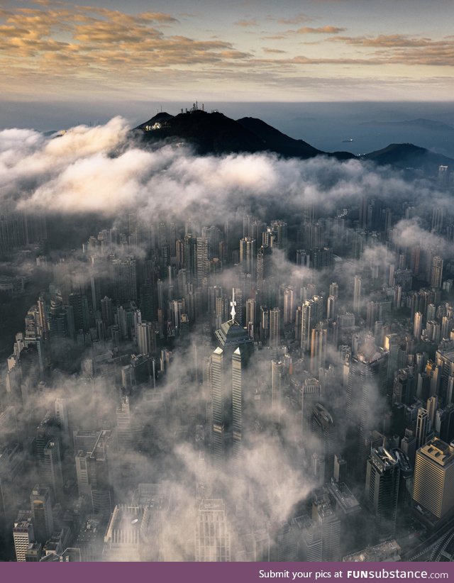 Cloudy morning in HK