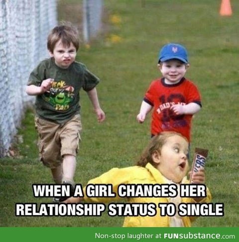 When girls become single