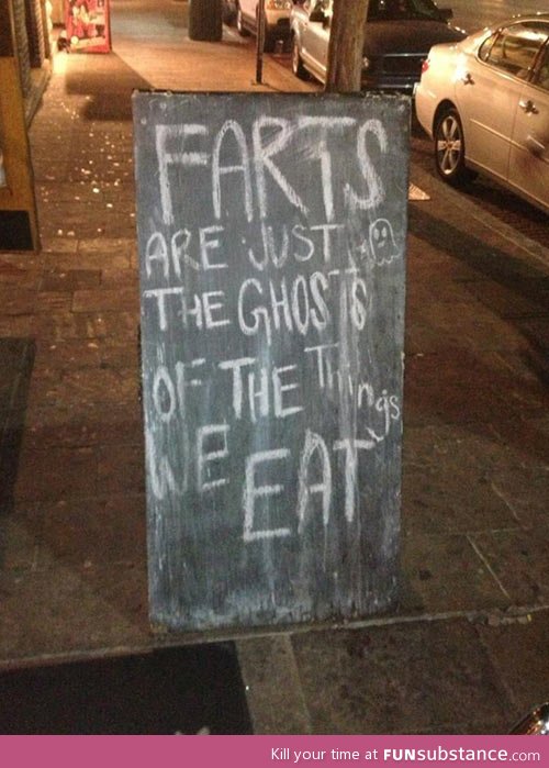 The ghosts of the things we eat