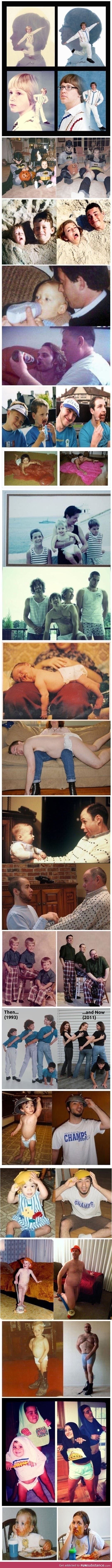 Photos recreated years later