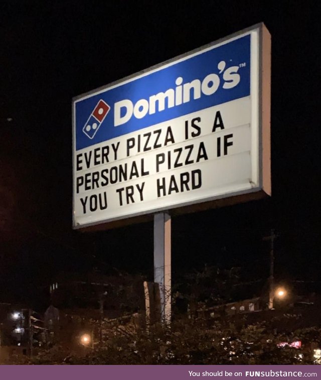 Domino's with your motivation for the week