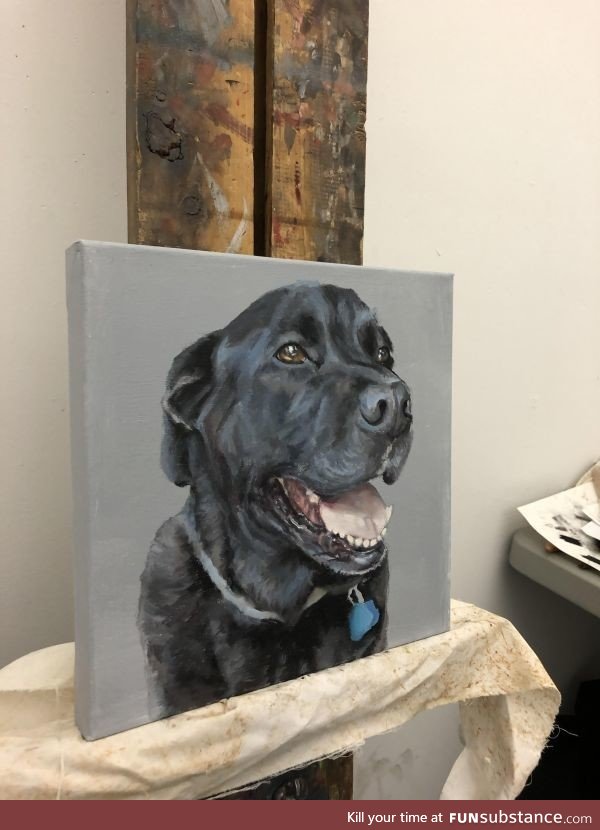 Today I painted a dog