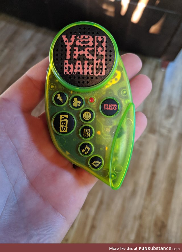 My mom found my old yak bak. Haven't seen this in forever