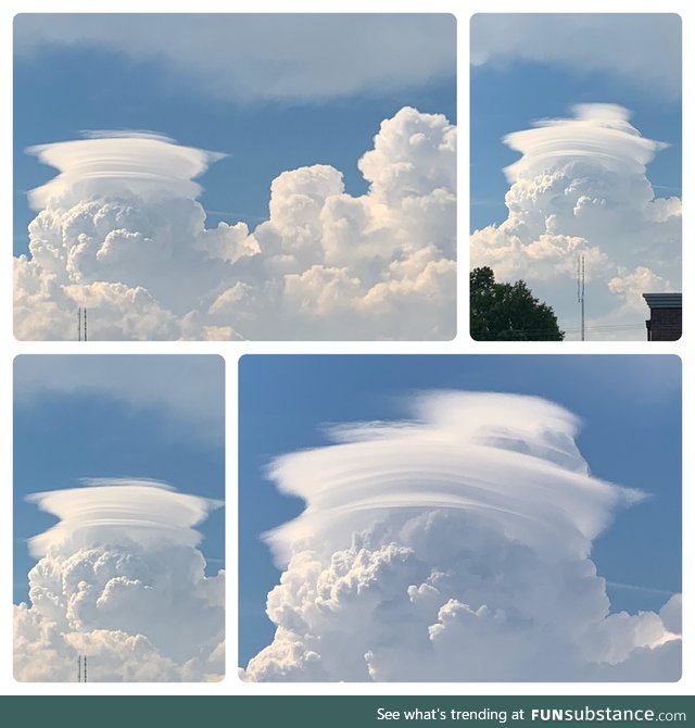 The clouds outside my office window were doing a thing today. (South Carolina)