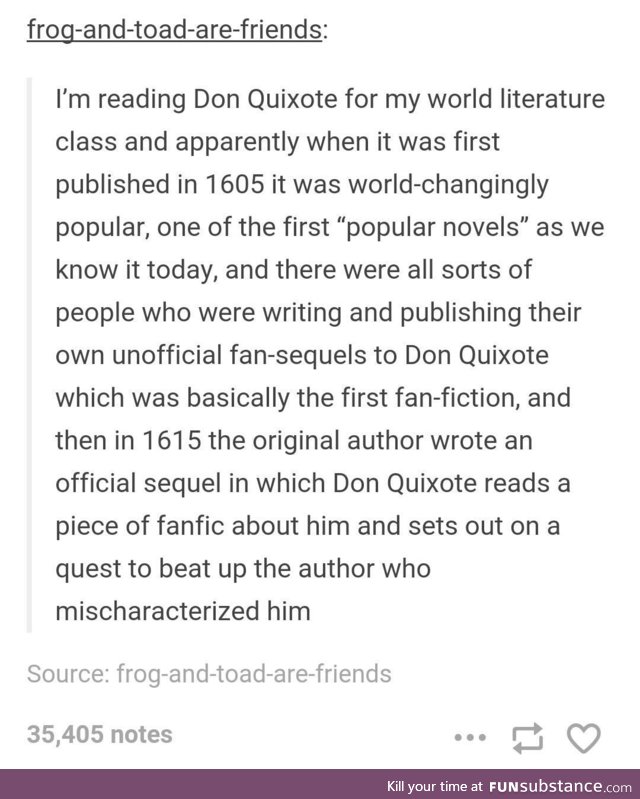 Don Quixote was so meta