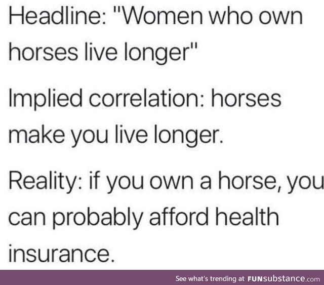 That's why horse girls are always rich