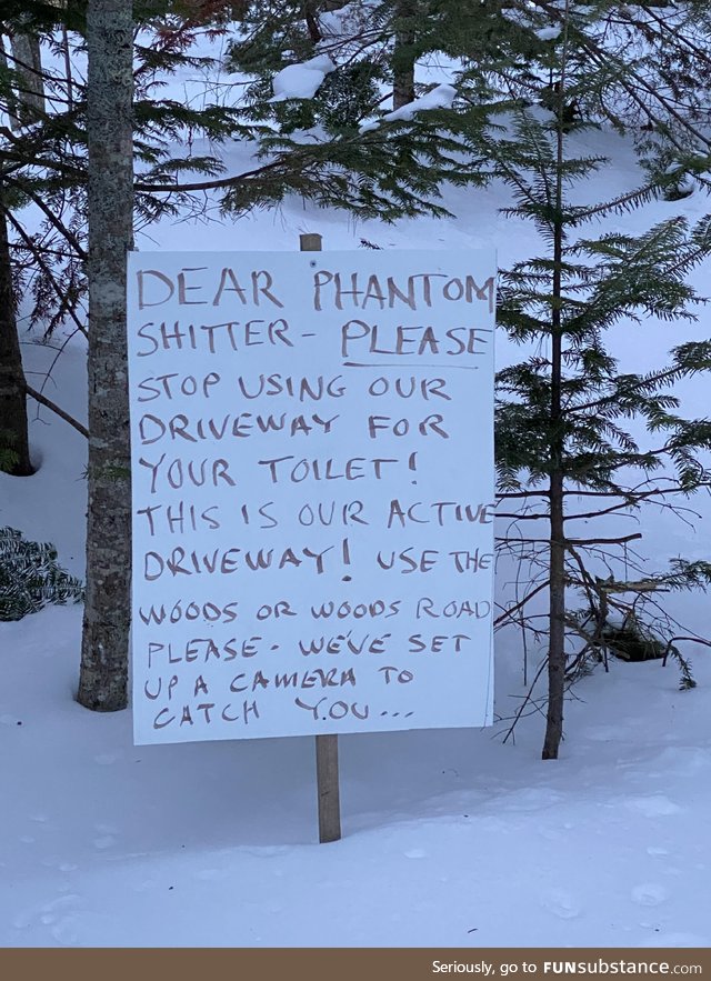 Dear phantom shitter