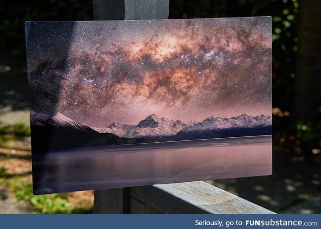 This is the first time I've seen my astrophotography work printed on metal. Nearly didn't