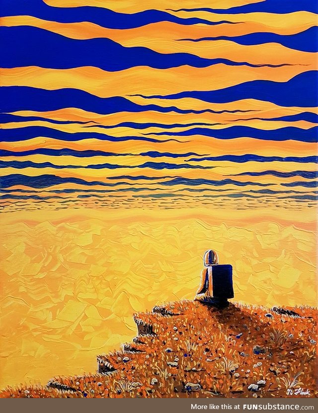 My latest painting I call "Suns Edge"