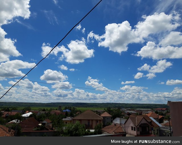 A picture I took from my highschool window-Romania