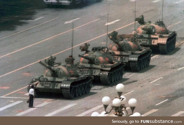 Today marks the 30th anniversary of the Tienammen square protest. Let's show the Chinese