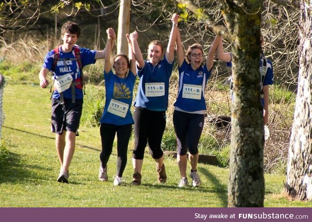 I did a charity walk. This was the photo they put on their website. I'm on the right