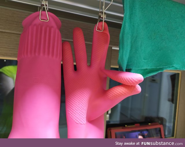 Italian rubber gloves