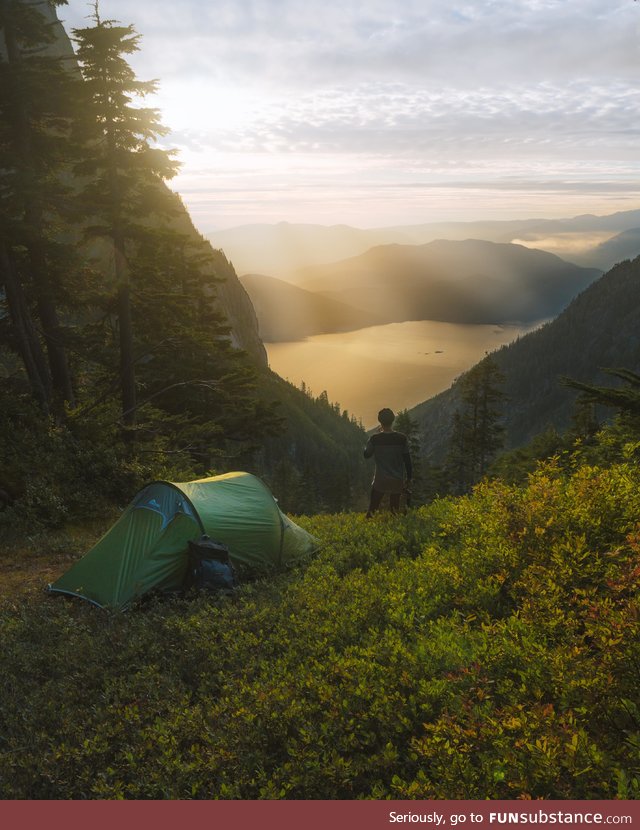 I did a camping thing at sunset BC, Canada [OC]