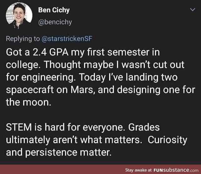Curiosity and persistence matter
