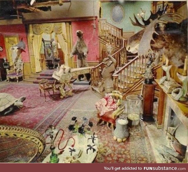 The Adams Family house in techni-colour