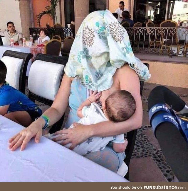 This women was asked to cover up while breastfeeding her baby. This was her response