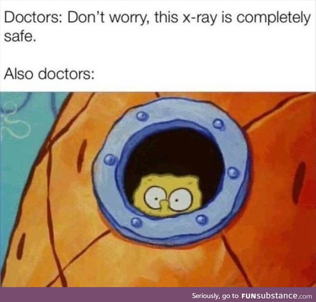 The X-ray is safe