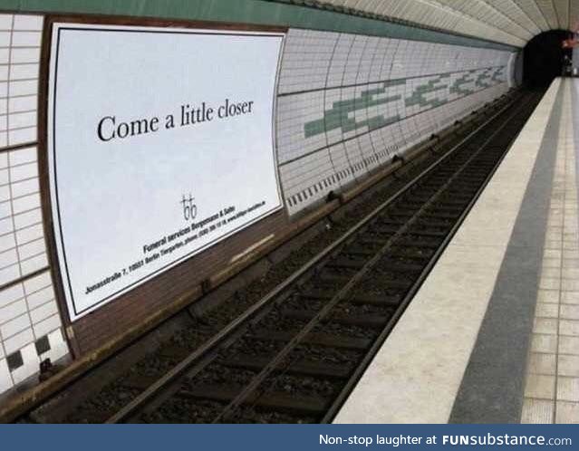 An advertisement for funeral services: