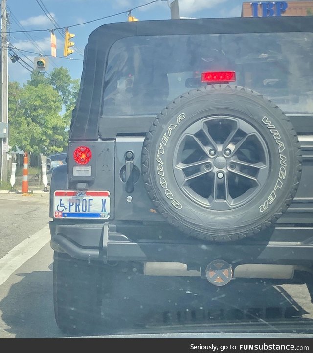 This guy’s license plate