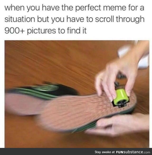 Finding the perfect meme for a situation