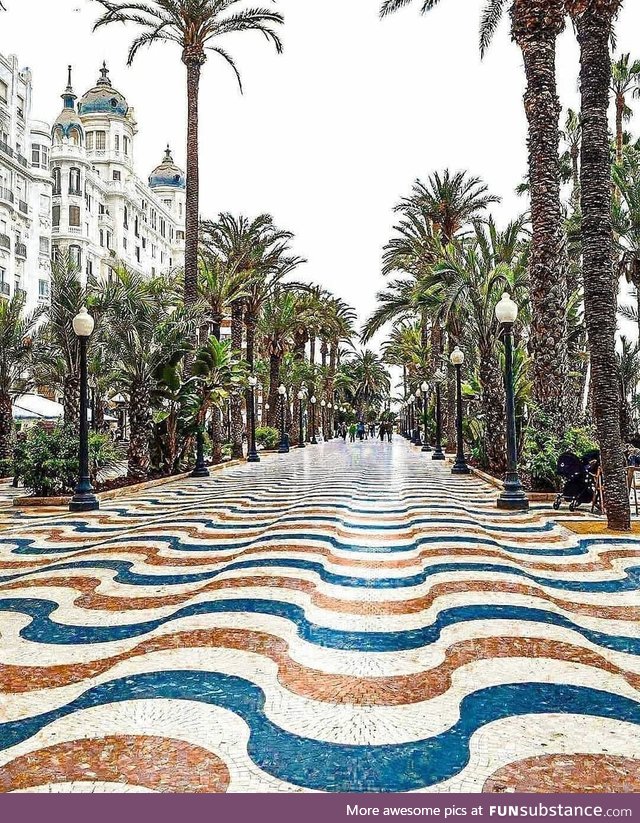 This street in Alicante, Spain