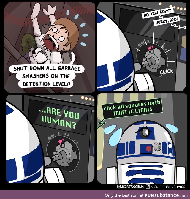 R2 wouldn't even be able to post on  [OC]