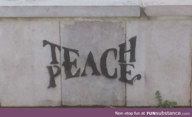 “Teach Peace”, not Hate