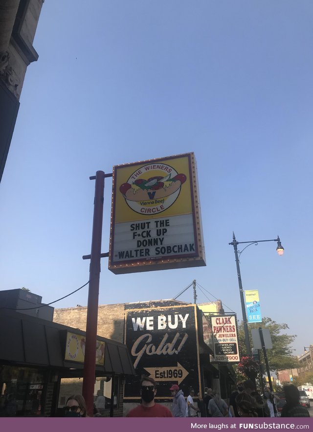 This showed up in Chicago