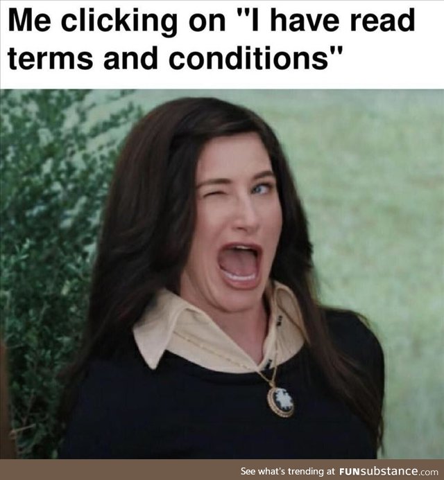 Read the terms and conditions