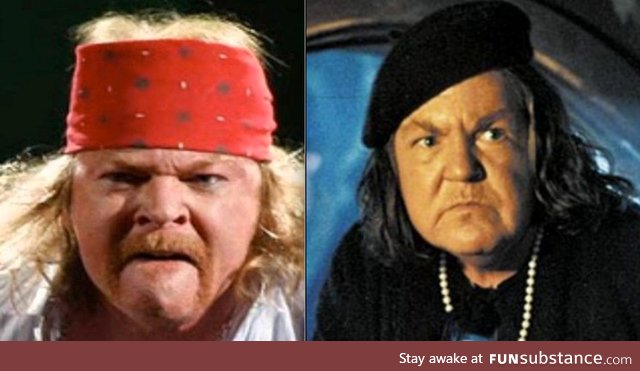Axl Rose has slowly become Mama Fratelli from The Goonies