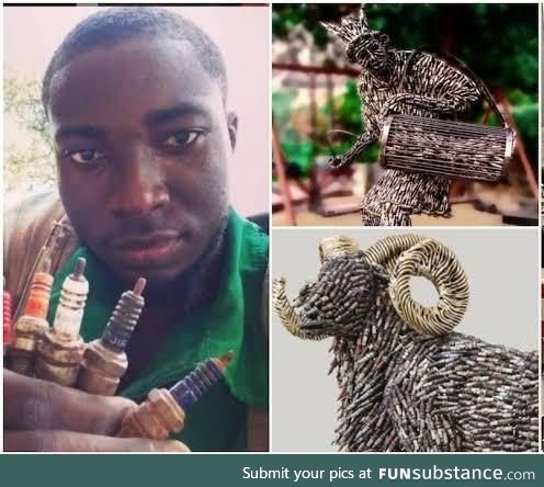 Man creates beautiful Artworks using abandoned plugs