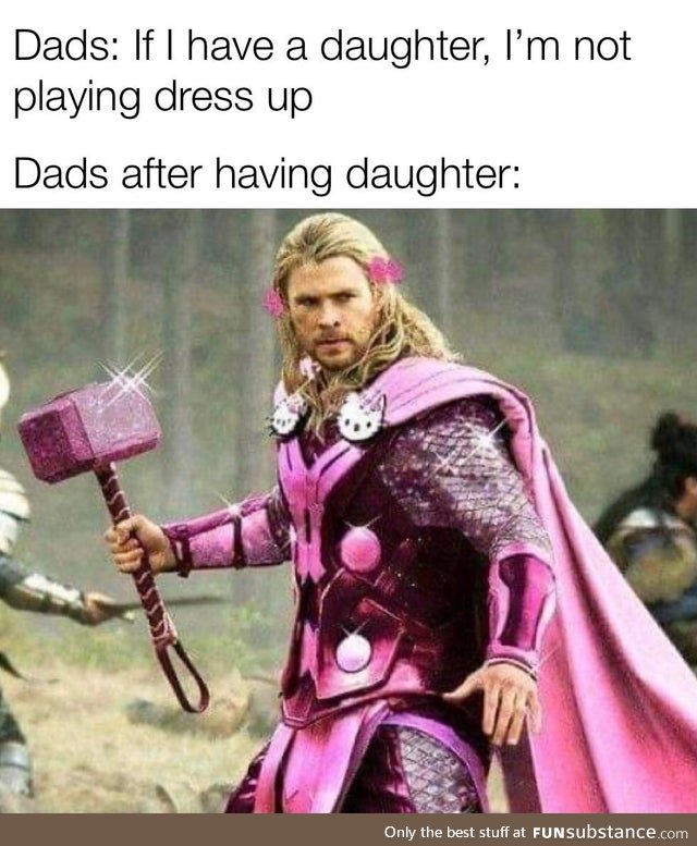 Dad's Playing Dress-Up