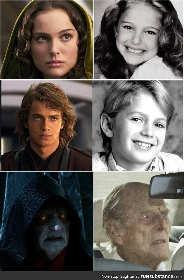 Star wars actors when they were younger