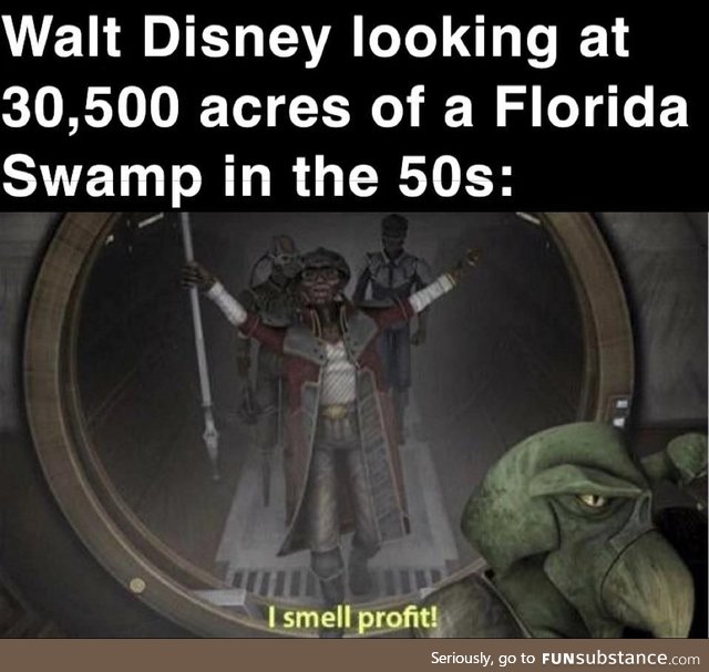 And thus Disneyworld was born