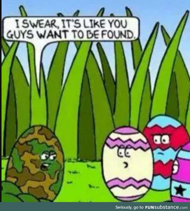 Easter Eggs want to be found