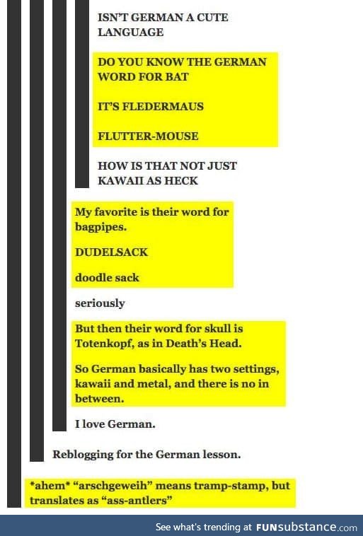 Fun facts about german, Pt. III.