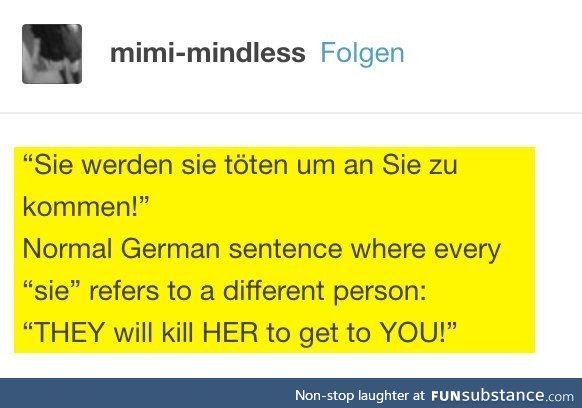 Fun facts about german, Pt. V.