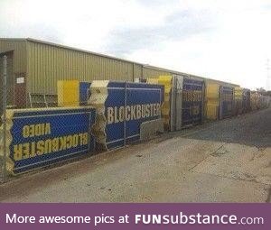 Where Blockbuster signs go to die