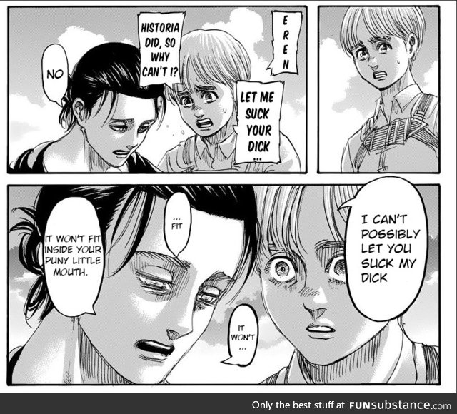 Armin is kinda bold in this chapter ngl